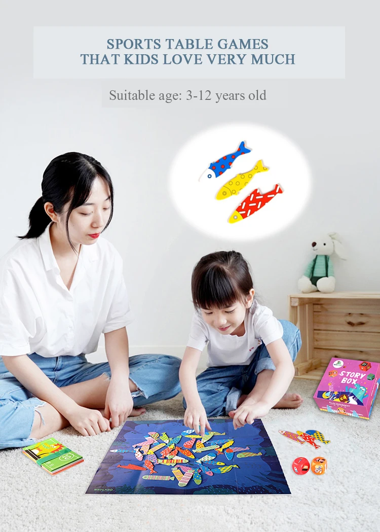 Детская история, Волшебная коробка для родителей и детей, Интерактивная настольная игра с выражением языка, рекламная игра, творческая коробочка, развивающая игрушка