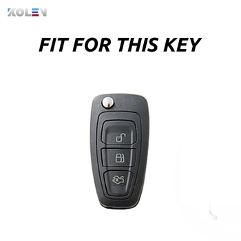 Molle di TPU Auto Pieghevole Della Copertura Della Cassa Chiave Per Ford Focus 2 3 MK2 MK3 ST RS Ecosport Ranger C-max S-Max Fuga Fuga Fiesta Supporto Borsette - Molle di TPU Auto Pieghevole Della Copertura Della Cassa Chiave Per Ford Focus 2 3