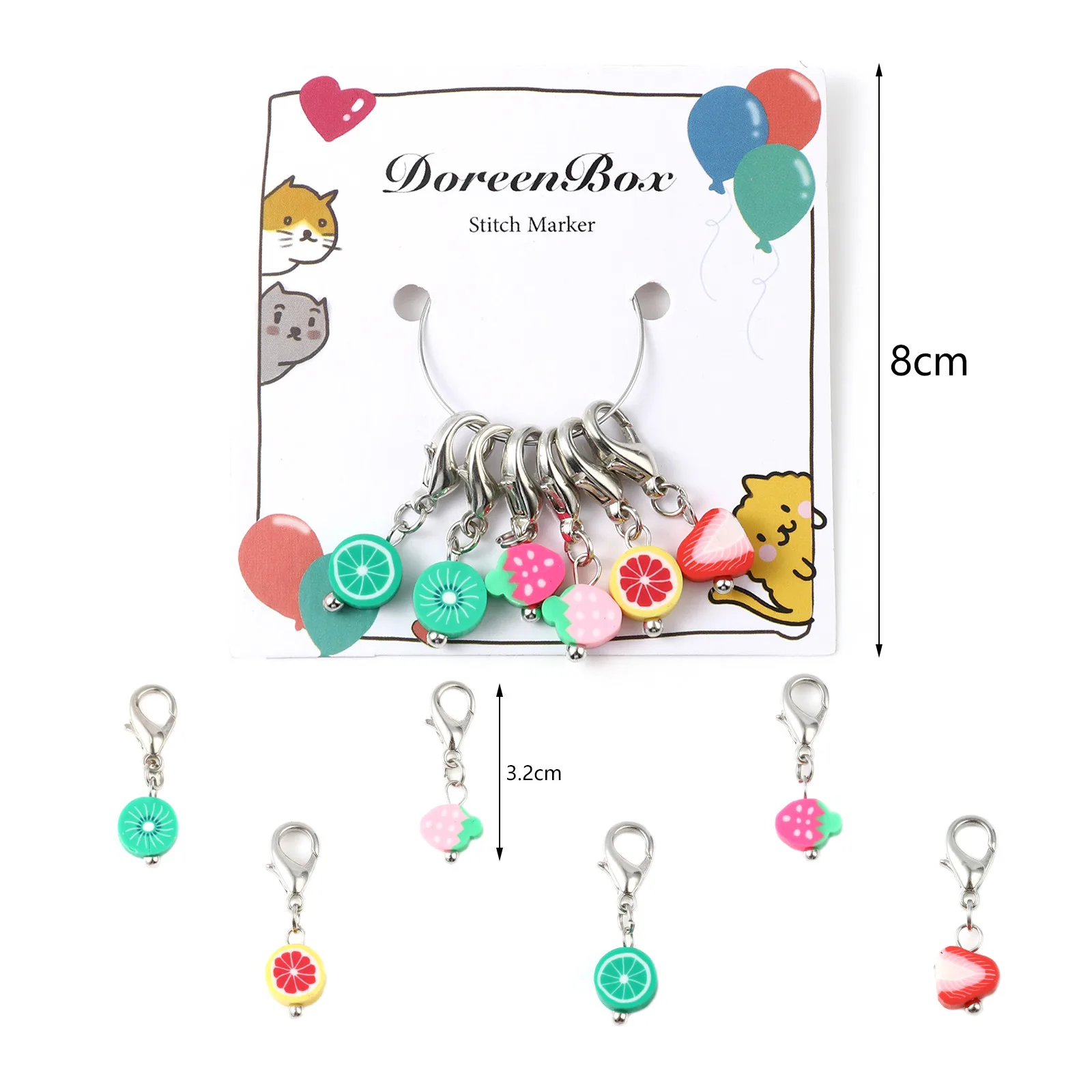 Vibrant Enamel Daisy & Bee Stitch Marker Set