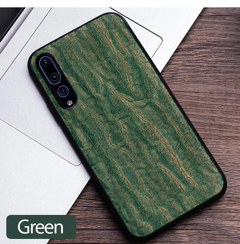 Чехол для телефона huawei P20 P30 lite mate 10 20 Pro lite Y9 P smart из воловьей кожи с текстурой коры для Honor 8 8X9X10 20 чехол