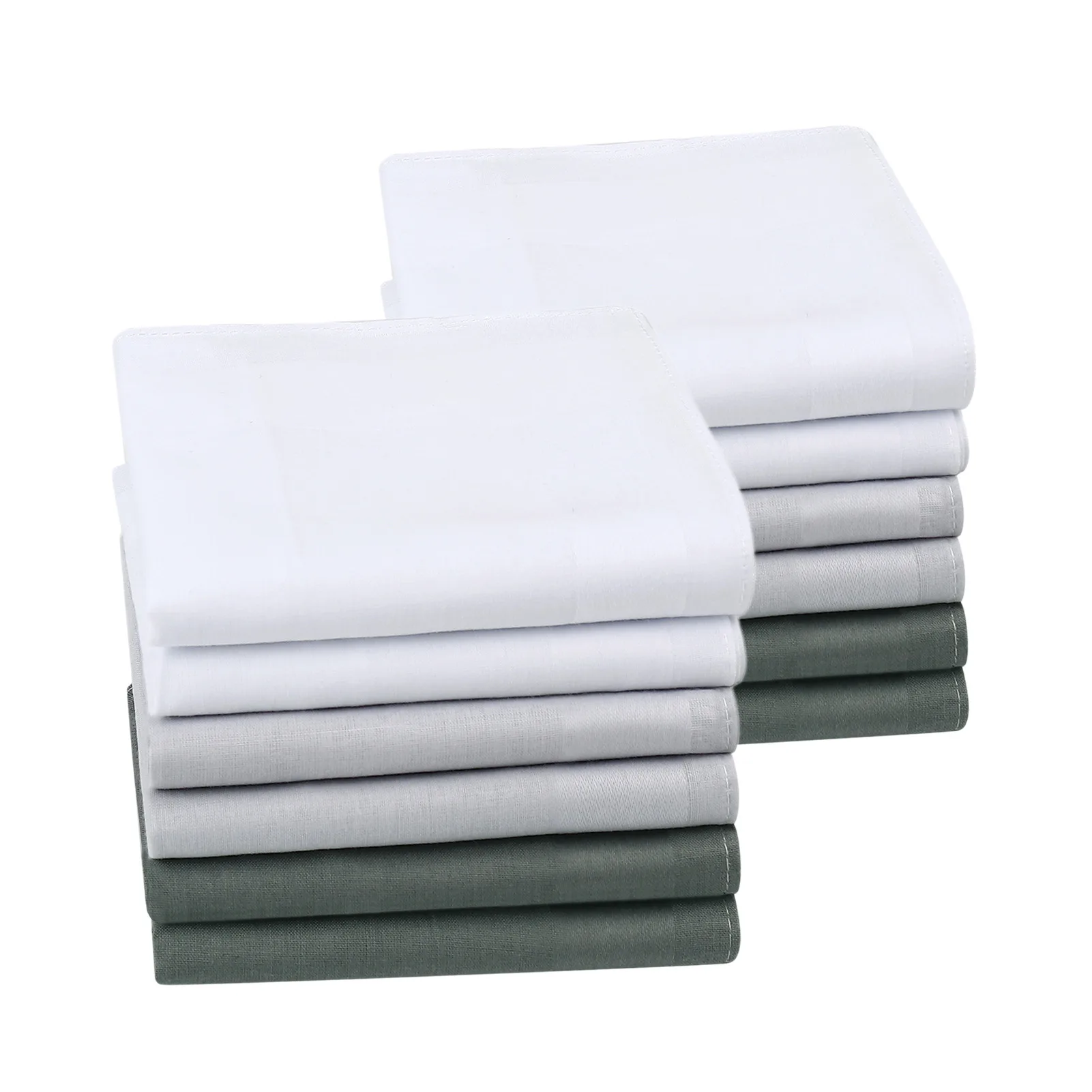 Fashion Square Handkerchief For Men Gentlemen Classic Solid Color Pocket Cotton Towel For New Year Gift Wedding Party 6/12PCs pocket square mini handkerchief