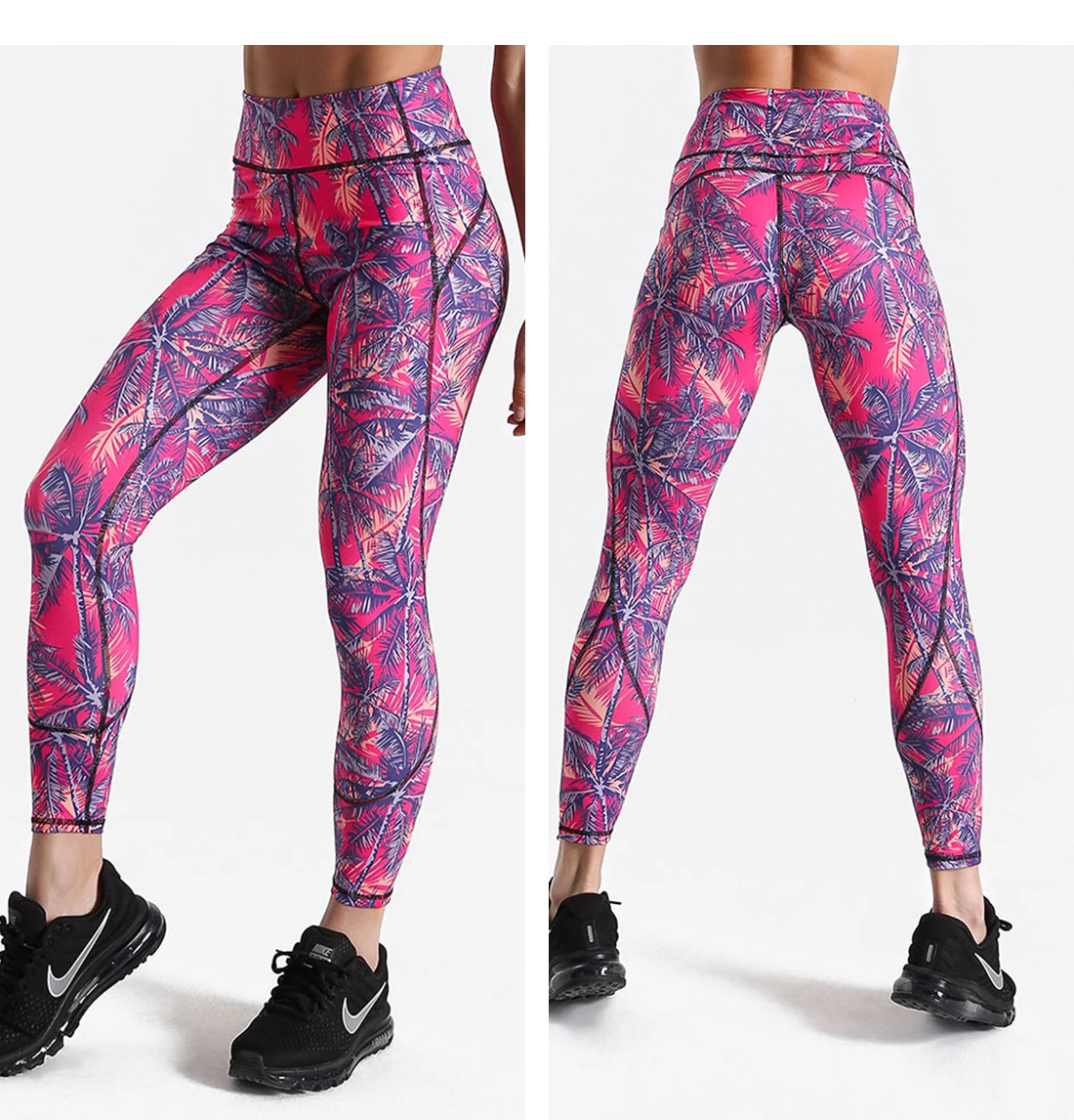 compression leggings Crazy Sales Printed Legging Fitness Black Push Up Mesh Leggins Sexy High Waist Legins Workout Jeggings spanx faux leather leggings