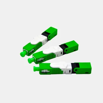 

100PCS FTTH SC APC/UPC Optical fibe quick connector SC FTTH Fiber Optic Fast Connector Embedded type ESC250D SC Connector