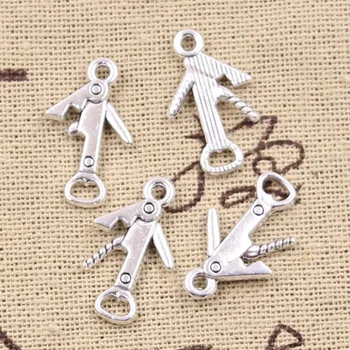 

30pcs Charms Utility Tools Knife Opener 21x12mm Antique Silver Color Pendants DIY Making Findings Handmade Tibetan Jewelry