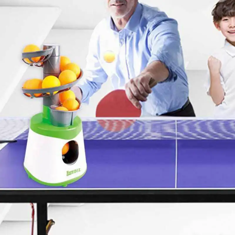 Mini Table Tennis Robot Parent-child Student Sender Pitching Serve Machine Trainer Gift Racquet Spo