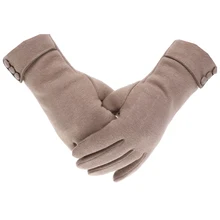 Новые Универсальные перчатки для сенсорного экрана, зимние теплые противоскользящие перчатки, перчатки для езды на велосипеде, тактические перчатки с флисовой подкладкой