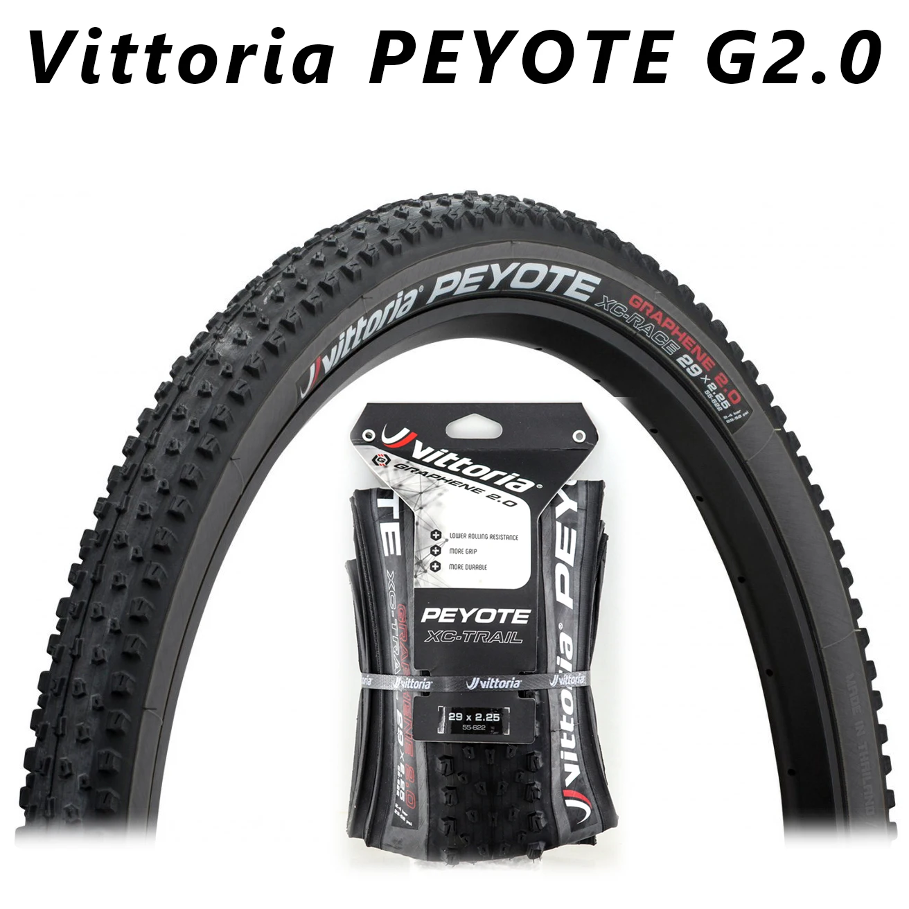 Vittoria Peyote 27.5" Fast XC MTB Winter Wet Folding Tyre 2.25" Black x2. 