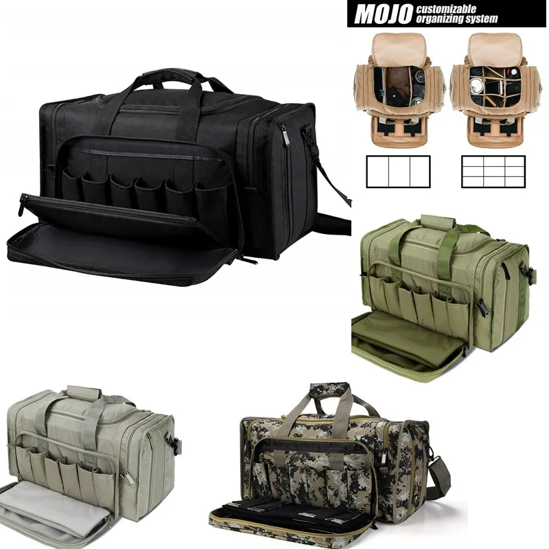 Range-Bag Pistols Handguns Tactical-Gun Shooting Lockable Zipper Soarowl for with Heavy-Duty