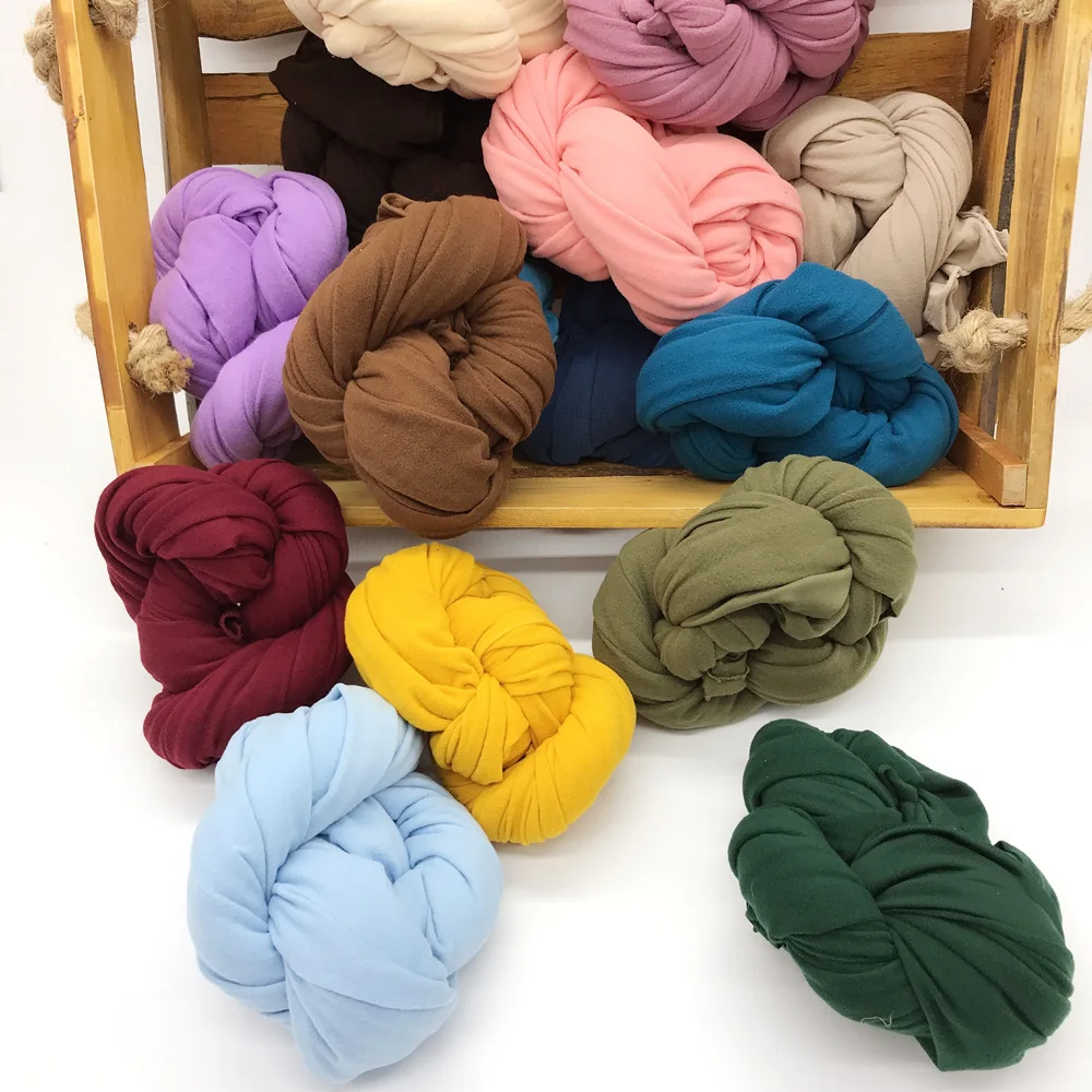 

Newborn Photography Props Blanket Photo Shoot Backdrop Blanket Wrap Swaddling Milk Napped Cotton Stretchable Wraps