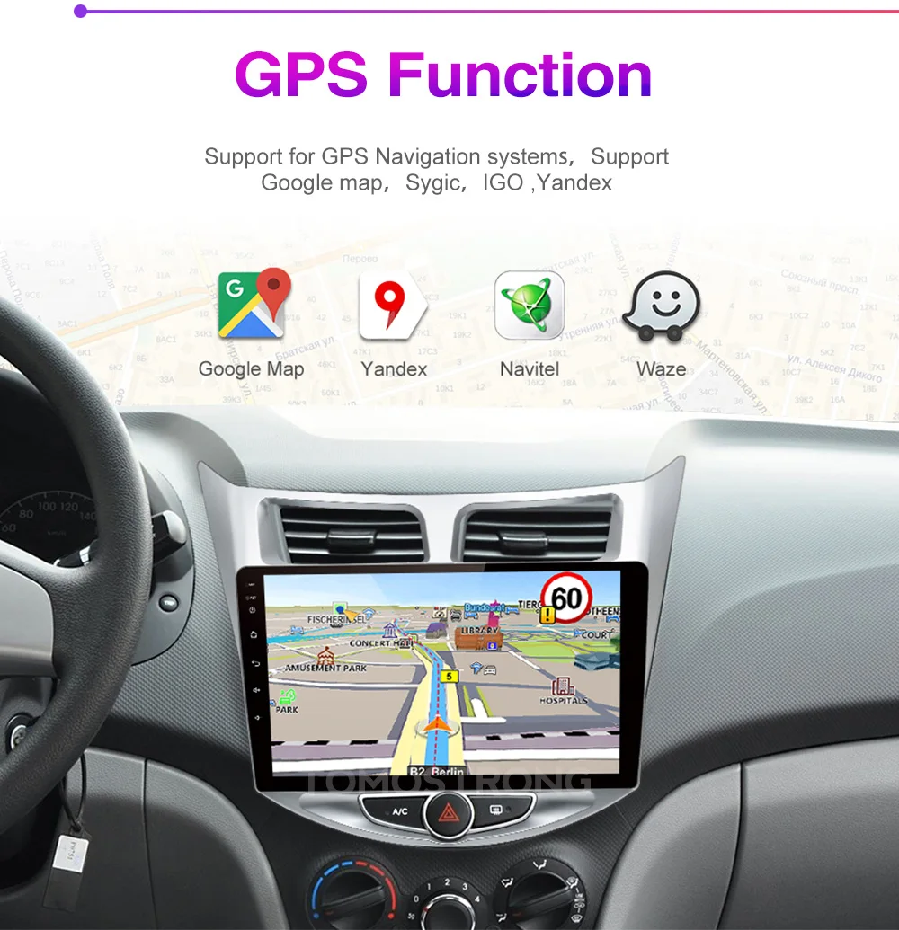 Автомагнитола Tomostrong 2.5D IPS для Suzuki vitara 2014 2015 2016 2017 2018 gps navi стерео fm