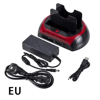 

New Ide Docking Station Sata Ide Dual Usb 2.0 Clone Hard Drive Card Reader Low Latency