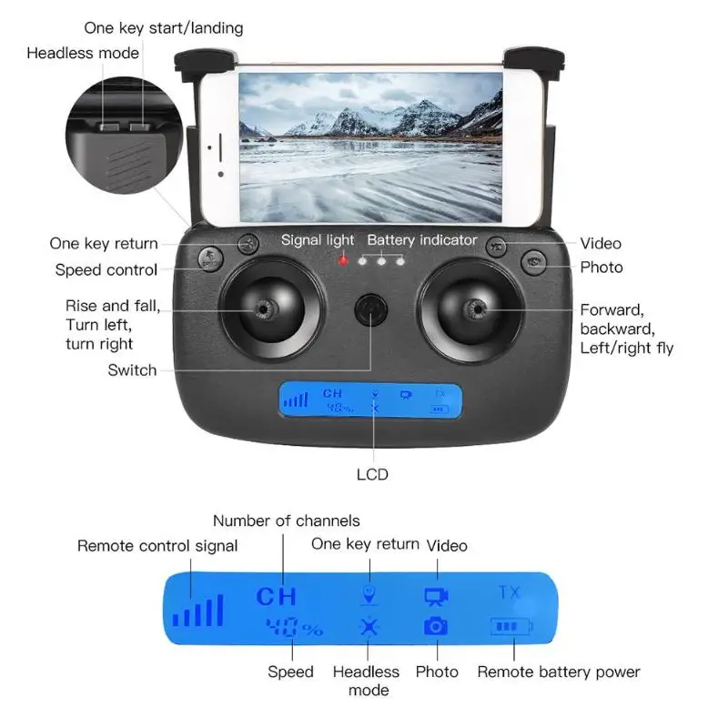 SG901 Бесщеточный 4K FPV камера Радиоуправляемый Дрон Квадрокоптер с тремя батарейками цветная коробка пульт дистанционного управления Вертолет черный