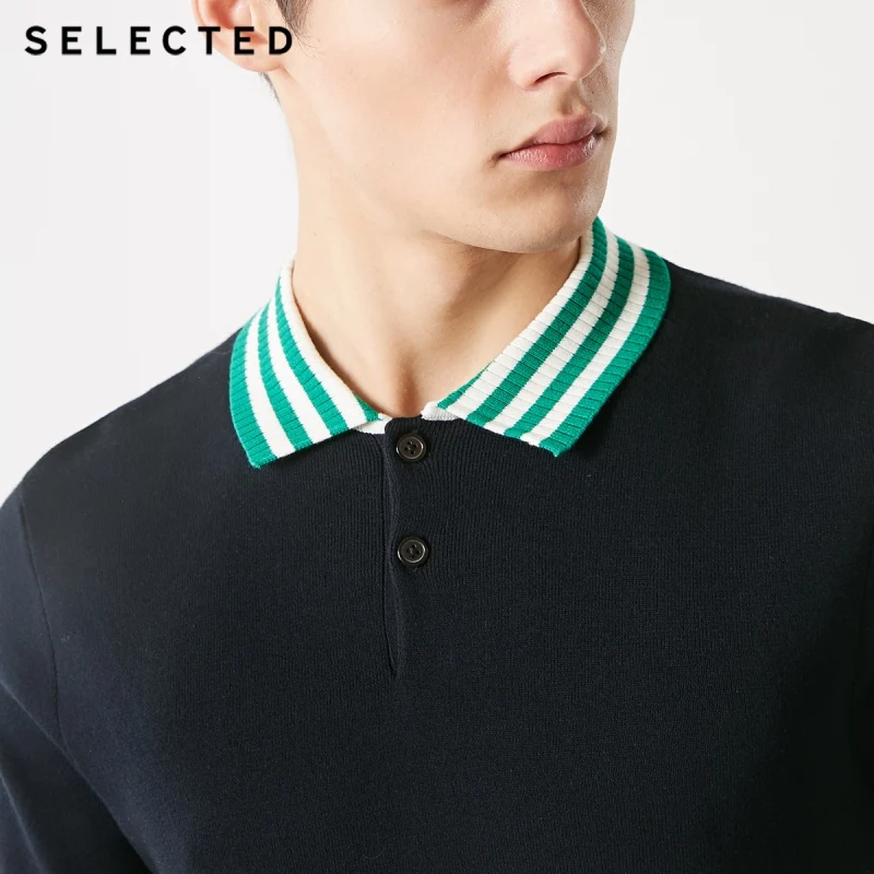 Отборный хлопок, в полоску, отложной воротник, футболка с короткими рукавами Poloshirt S | 419106518【Fan получить новые поступления Купоны в Description】