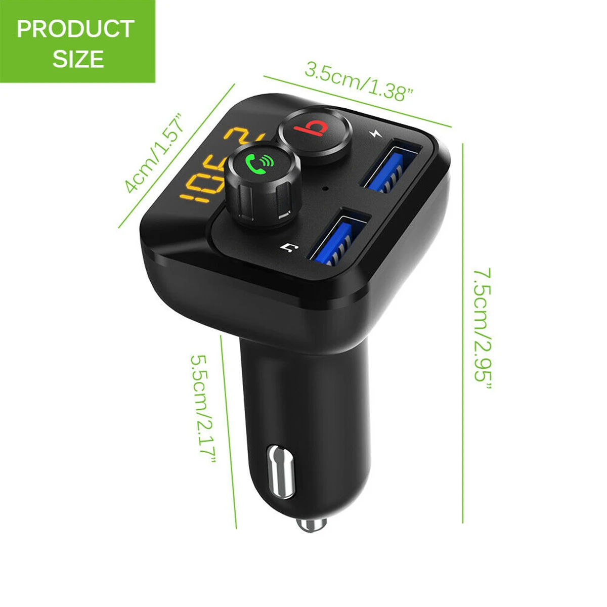 SOONHUA USB зарядное устройство Автомобильный fm-передатчик комплект Bluetooth 5,0 MP3-плеер U диск без потерь музыка стерео EQ звуковой эффект Bluetooth