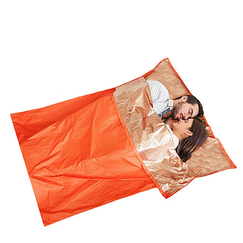 

Emergency Double Single Sleeping Bag Envelope / Mummy Type Thermal Portable Damp-proof Mat Outdoor Climbing Camping Accessories