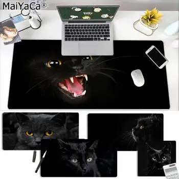 

MaiYaCa Cool New Black cat eyes Office Mice Gamer Soft Mouse Pad Free Shipping Large Mouse Pad Keyboards Mat