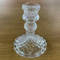 European Style Simple Glass Candle Holder Household Dining Table Candle Holder Creative Home Decor 4