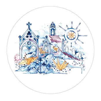 

Decoration Washi Tape Feather Figure Landscape and Paper Tape Association Sticker Tape
