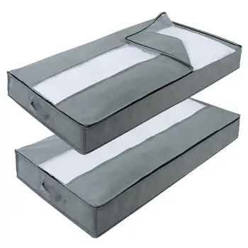 

Large-Volume Clothes Storage Box Organizing Box Quilt Storage Bag Clothes Blanket Toy Bed Bottom Storage Bag Non-woven Fabrics