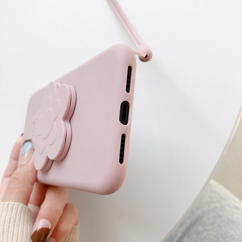 Зеркальный ремешок конфетный чехол для телефона для iphone XR 7 8 XS MAX 11 Pro X 10 6 6S Plus 7Plus 8Plus Чехол Мягкий ТПУ противоударный чехол