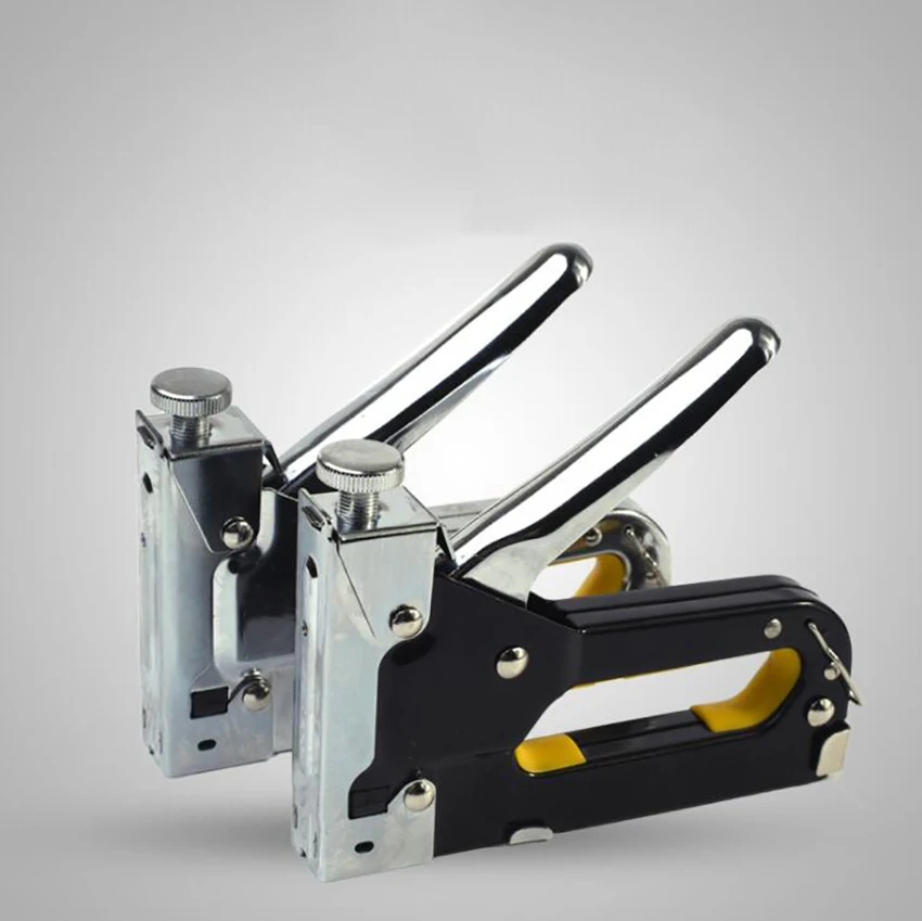 Heavy Duty Manual Stapler Nail Gun with 600 Staples 3 in 1 Woodworking Staple for Decoration Carpentry Furniture | Инструменты
