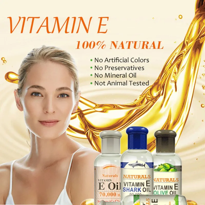 Vitamin E Sticky Protein Moisturizing Essential Oil Olive Sunflower Oil Repair Nourish Facial Massage Essence Skin Hair Care