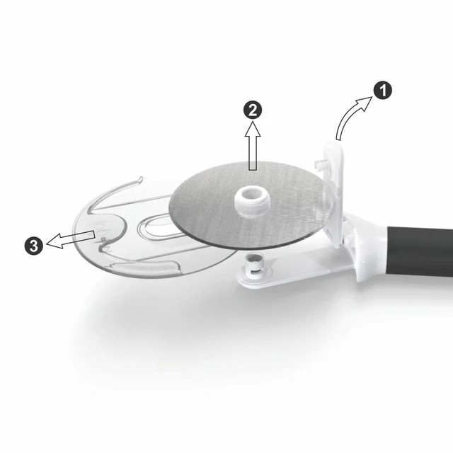 Rozsdamentes Acél Pizzavágó, Pizzakerék Szeletelő ， Torta Kenyér Pite Kerek Kés Ason A Konyha Vágás - Image 6