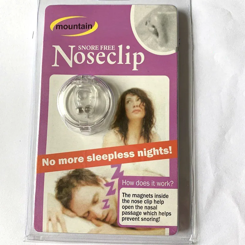 Silicone Magnetic Anti Snoring Nose Breathing Snore Stopper Antisnoring Device For Sleeping Apnea With Case