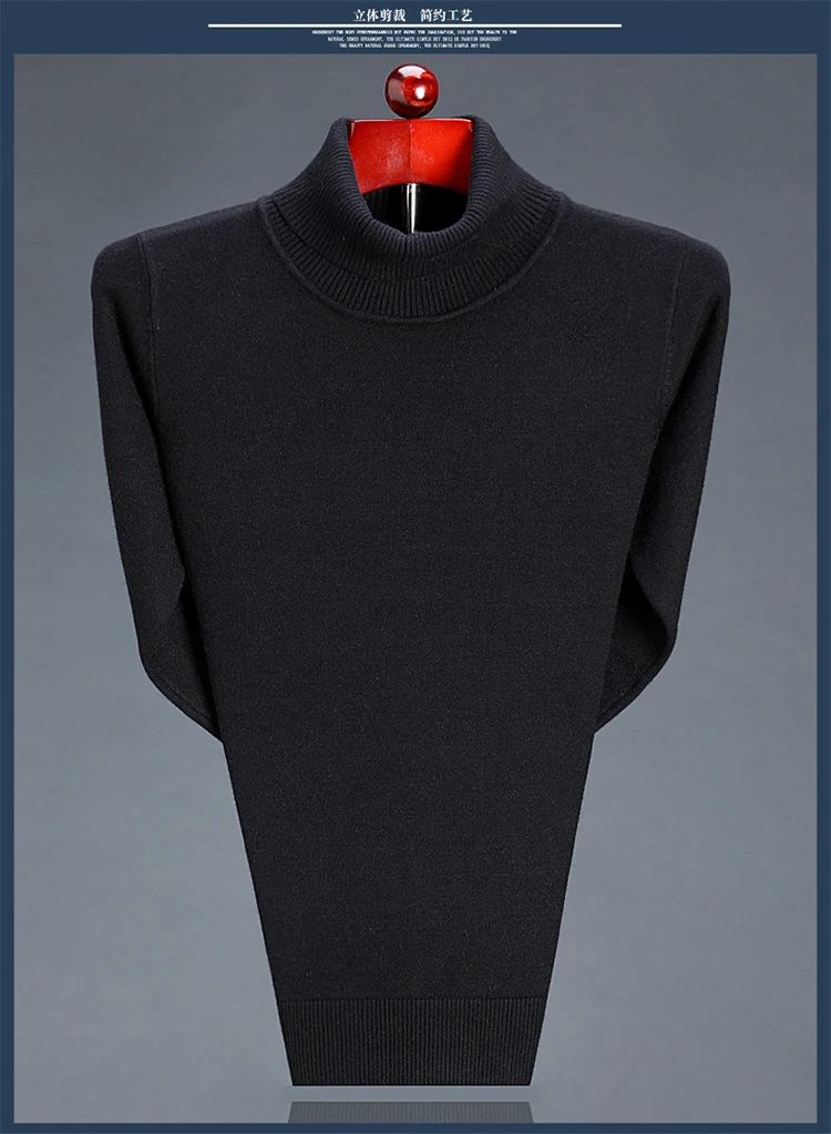 Осень Зима Trui Повседневный Coltrui Effen цвет Trui двойной воротник Slim Fit используется свитера Одежда