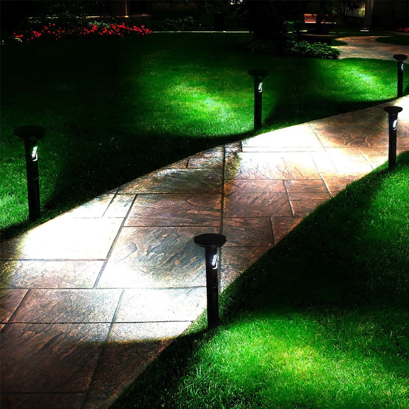 Датчик движения Солнечный светодиодный садовый Газон лампа современный алюминиевый световой столб открытый водонепроницаемый двор дачный пейзаж газон свет