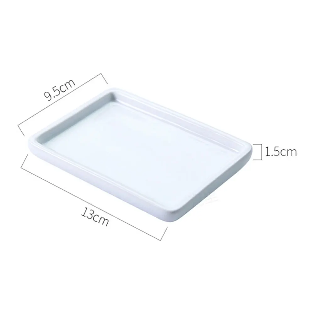 Bathroom Soap Tray Double Layers Draining Soap Holder Creative Stainless steel Soap Box Wash Soap Stand with Black Ceramic Base