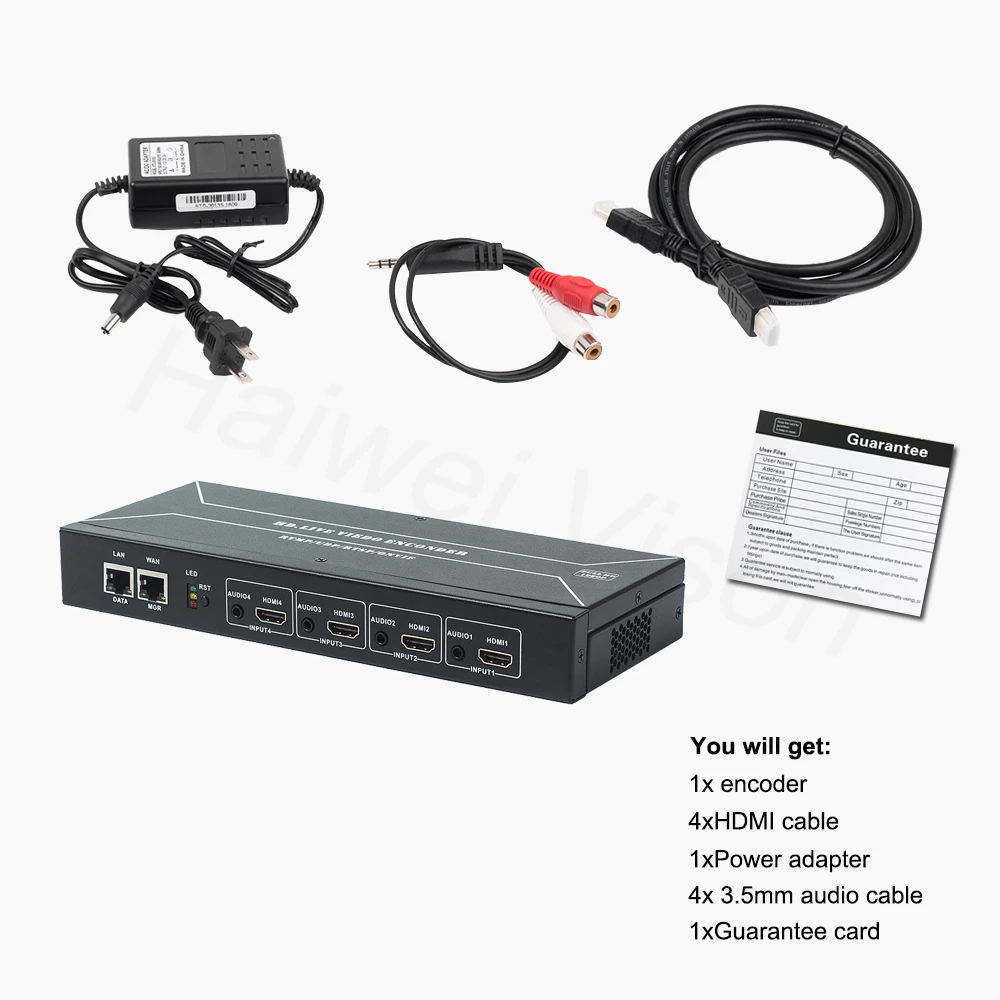 HWCODEC HDMI кодировщик H264 видео кодировщик H265 4 канала HD 1080P IPTV кодировщик поддержка RTSP RTMP HTTP для YouTube, Facebook, Twich