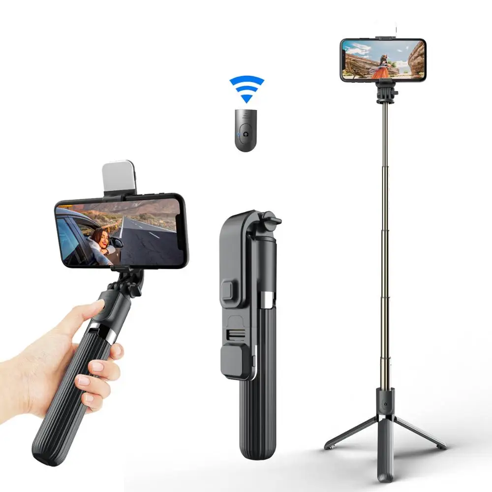 L03s Foldable Wireless Smart Selfie Stick Tripod Bluetooth AliExpress