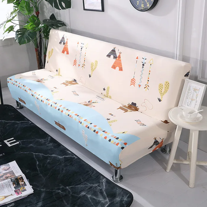 Диван Чехлы протекторы Slipcover эластичный полный охват без подлокотника для дома MK