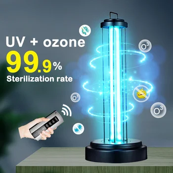 

38/60W Portable Home Uv Germicidal Lamp Desktop Mobile Disinfection Mite UV Lamp Sterilization Disinfection Lamps