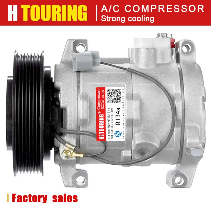Compresor de aire acondicionado para Honda Accord, accesorio para 2003 2007, 2,4 L, 10S17C Compresor de aire acondicionado para Honda Accord, accesorio para 2003 2007, 2,4 L, 10S17C