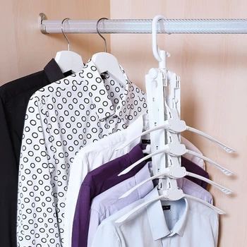 

Multifunctional Foldable Clothes Magic Hanger Storage Household Multi-layer Clothing T-Shirt Drying Rack Hangers Organizer