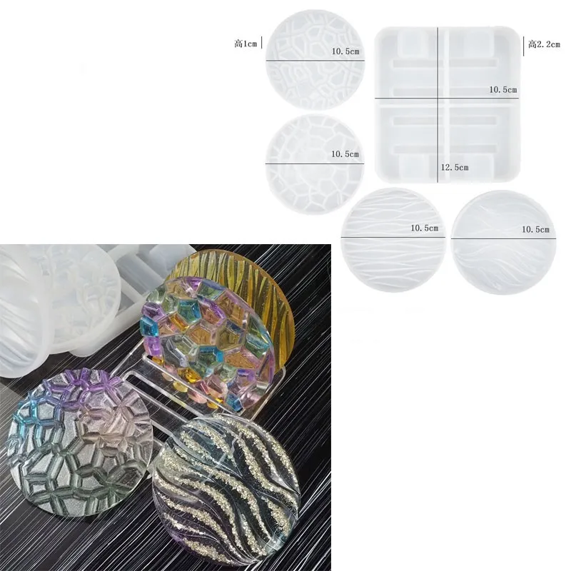 DIY Crystal Silicone Mold - Three-Layer Decorative Fruit and Tea Plate