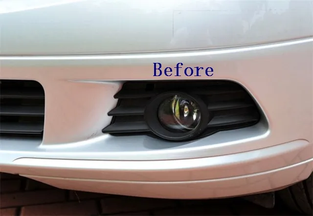 Хромированная передняя противотуманная фара крышка Bezels для Mercedes Benz 07-09 W204 C Класс