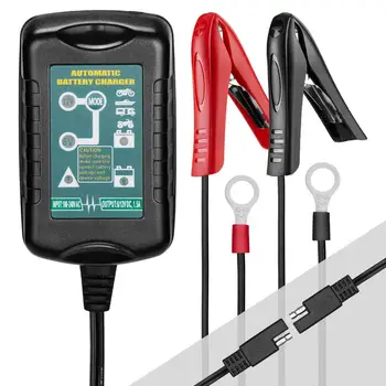 

Powerextra Battery Charger Maintainer 6V 12V Trickle for RV Car Truck Motorcycle