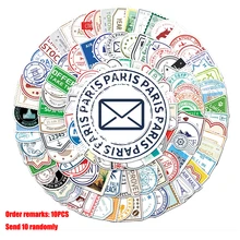 

10/30/100 Pcs Stamp Sticker Cartoon Vintage Waterproof PVC Graffiti For Divination Refrigerator Motorcycle Skateboard Classic