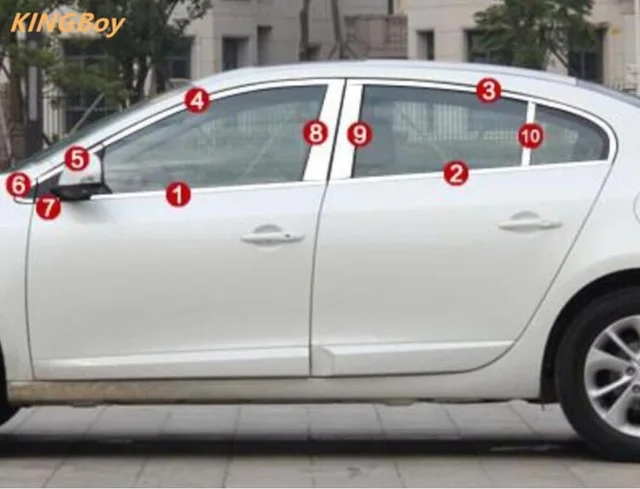 Высококачественная накладка на окна автомобиля из нержавеющей стали для Renault Fluence 2011- 4dr автомобильный Стайлинг Быстрая - Название цвета: Фиолетовый