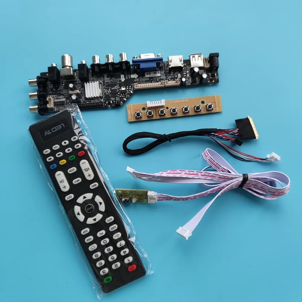 

Kit For LP133WH1 TL 1366x768 DVB-T DVB-T2 controller digital VGA AV TV remote board driver LED USB HDMI-compatible panel monitor