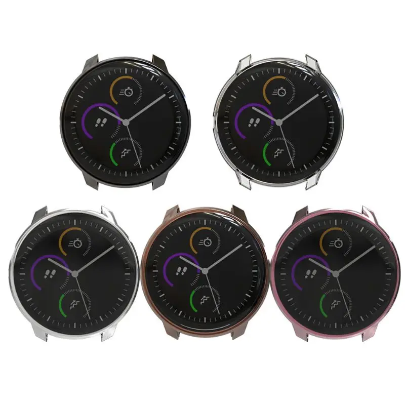 Противоударный защитный чехол из ТПУ с защитой от царапин для Garmin Vivoactive 3 Музыка/Garmin спортивная версия Смарт-часы
