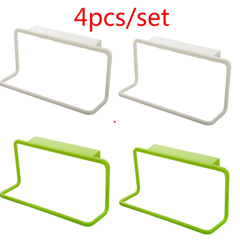 2/4pcs Towel Racks Over Door Towel Rack Bar Hanging Holder Bathroom Kitchen Cabinet Cupboard Hanger Storage Rack for Bathroom - Цвет: style 6 4pcs