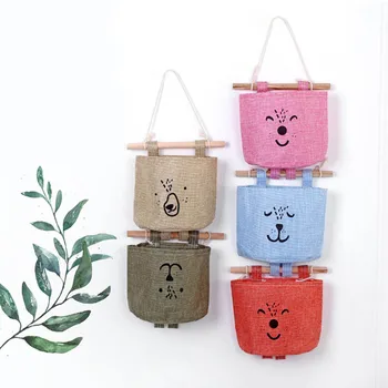 

Cartoon Pattern 15*16*7.5cm Hanging Storage Bags Home Decor Storage Dispenser Hanging Type 1PC Multicolor Single Pocket