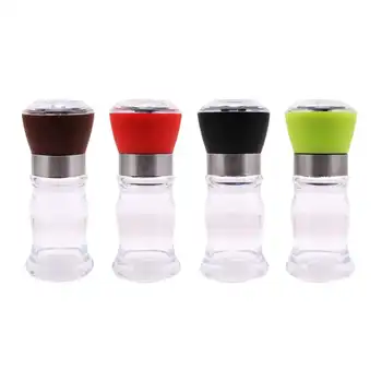 

4PCS Manual Salt Pepper Mill Grinder Seasoning Muller Kitchen Accessories Cookware Spice Milling Gadget Grinding Storage Tools
