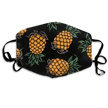 

Mask Pineapple Painting Art Face Mouth Cover for Kids Girls Boys, Unique Reusable & Dust Proof Mask with Adjustable Straps for