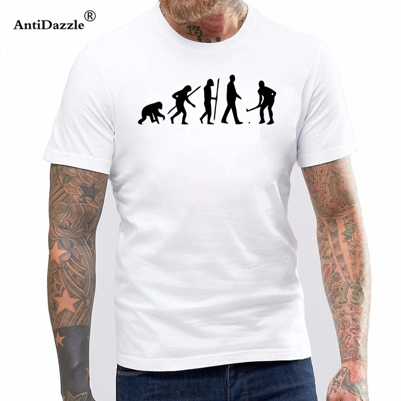 New Summer Evolution Field Hockeyer T Shirt Men Casual Cotton Short Sleeve Funny T-shirt Mans Tshirt |