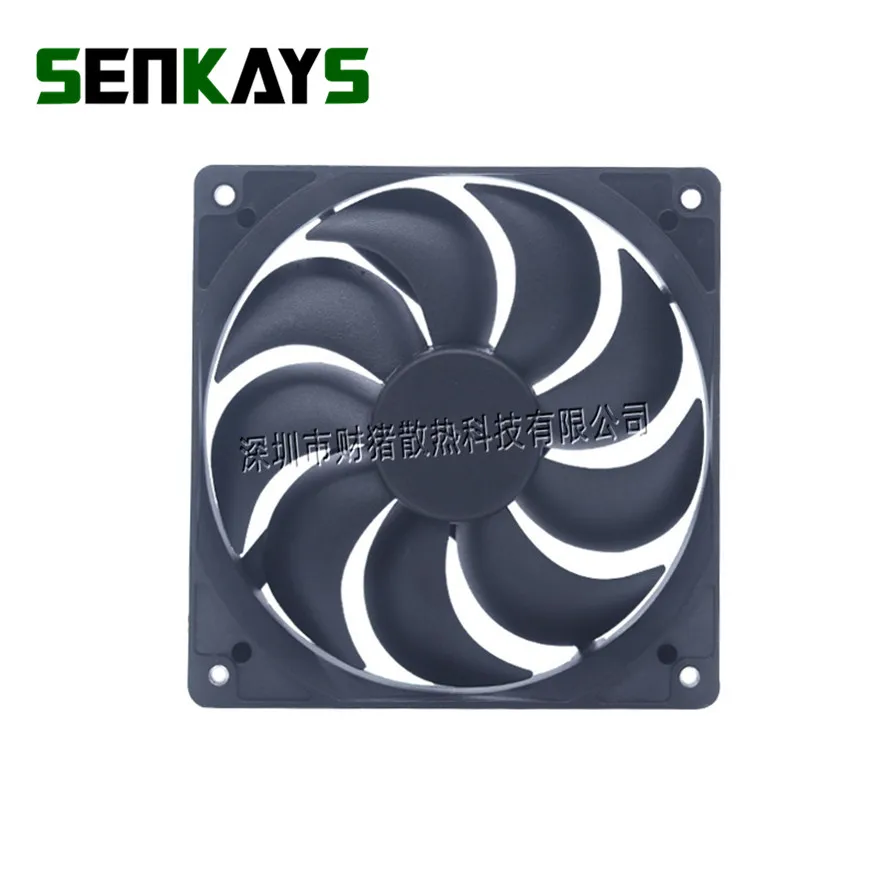 Ventilador de Refrigeração da Caixa do Computador Rolamento de Esferas Duplo Cpu 120 mm 12cm 12025 120x120x25 mm dc 5v 12v 24v 2pin 3pin fg - Imagem 5